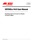 XSTOOLs V4.0 User Manual XSTOOLs V4.0 User Manual