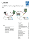 12‐30W Fuel Cell Developer Kit User Guide