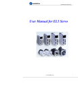 User Manual for EL5 Servo - American Motion Technology LLC