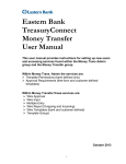 Eastern Bank TreasuryConnect Money Transfer User Manual