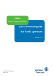 quick reference guide for P2000 operators