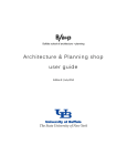 Shop User Manual - University at Buffalo School of Architecture and