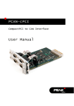 PCAN-cPCI - User Manual