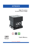 GTS30V User Manual - Newport Corporation