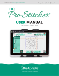 HQ Pro-Stitcher User Manual