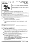 Users Guide - Type-21 Ball Valve