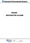 Mains Powered Separator Alarm - User Manual ()