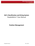 ISU`s Classification and Hiring System PeopleAdmin 7 User Manual