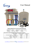 User Manual - iSpring Water Systems