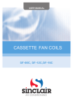CASSETTE FAN COILS - sinclair air conditioners