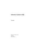 Informix Guide to SQL: Tutorial, Version 6.0