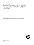 Broadcom Comprehensive Configuration Management for HP