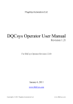 DQCsys User Operator Manual - Revision 1.20