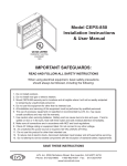 Model CEPS-850 Installation Instructions & User Manual