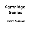 User`s manual - CartridgeGenius