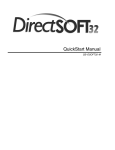 DirectSOFT32 Quick Start Manual