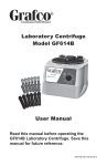 Laboratory Centrifuge Model GF614B User Manual