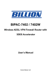 7400x Series Router User`s Manual (English)