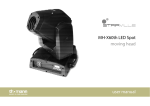 MH-X60th LED Spot moving head user manual