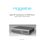 Agile RF Synthesizer & AOM driver