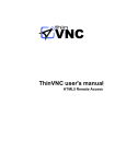 ThinVNC User`s Manual - Cybele Software, Inc.