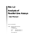 PLA 1.2 Analysis of Parallel-Line Assays - User Manual