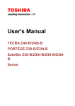 Z40-B, Z40t-B, Z30-B, Z30t-B User`s Manual