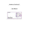 Gradience TimeClock™ User Manual