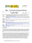 Elgg -- a personal learning landscape - TESL-EJ