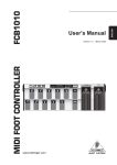 FCB1010 manual