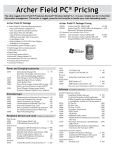 Archer Field PC® Pricing