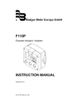 F110P INSTRUCTION MANUAL