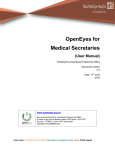 0.3 Medical Secretary Manual OpenEyes