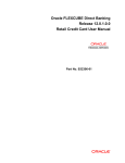 User Manual Oracle FLEXCUBE Direct Banking Retail Credit Card