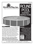 Swim N Play Round Pool Instructions