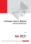 Firmware User Manual V5.04.07