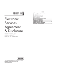 Electronic Services Agreement & Disclosure
