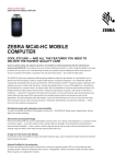MC40-HC Mobile Computer Spec Sheet
