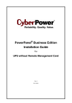 User`s Manual PowerPanel Business Edition