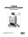 6700FR Refrigerated Sampler User Manual