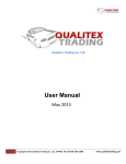 User Manual - Qualitex Trading