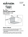 Raynor Models: 2265RGD, 3265RGD Pilot.