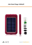 Solar Panel Charger 2600mAh