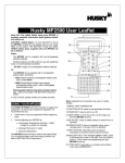 Husky MP2500 User Manual - Icefield Tools Corporation
