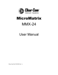 MicroMatrix MMX-24 - Clear-Com