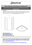 DreamLine Solo Shower Enclosure & Base Kit Manual