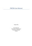 PROTAX User Manual