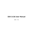 IDD-213G User Manual