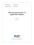 S911 Personal Locator V4 Quick Start Manual