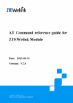 AT Command reference guide for ZTEWelink Module